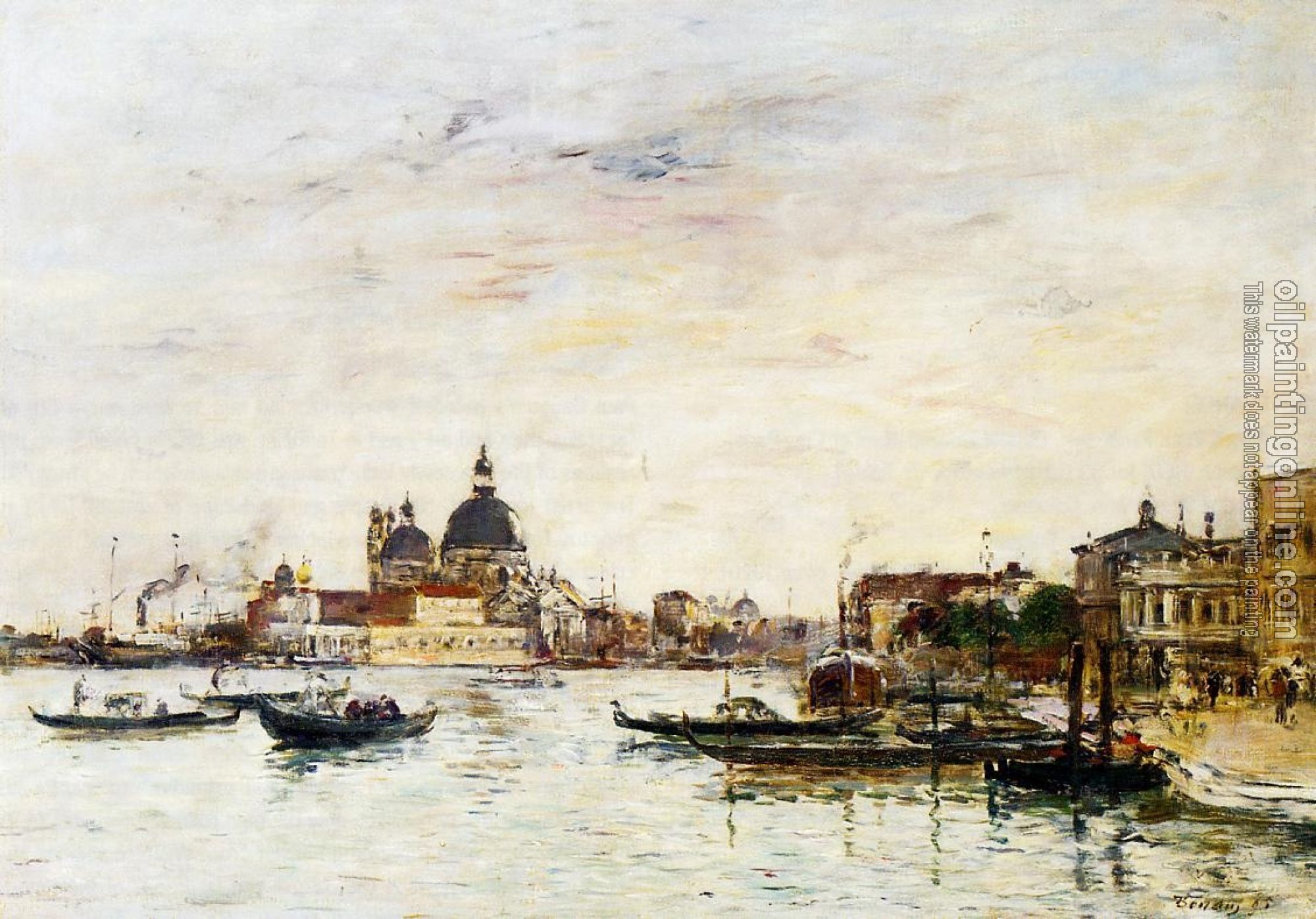 Boudin, Eugene - Venice, the Mole at the Entrance of the Grand Canal